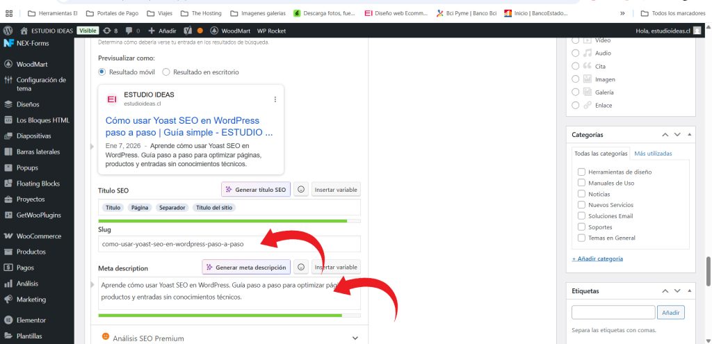 guia rapida de uso yoast seo